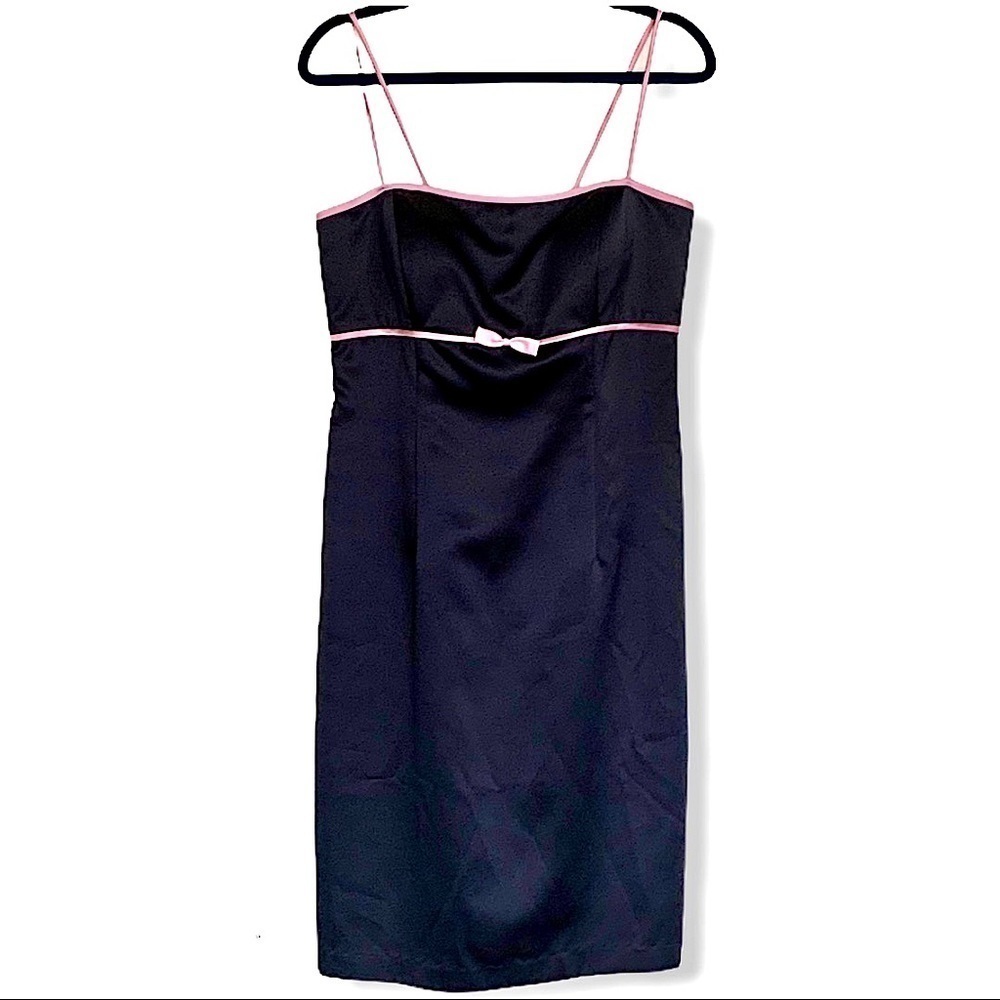 XSCAPE by Joanna Chen Black Spaghetti Strap Dress